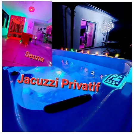 Un Sejour Romantique En Couple Avec Jacuzzi Prive Chromotherapie Jardin Maison Privee *